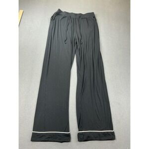 Cozy Earth Pajama Pants Womens‎ Medium Black Bamboo Jersey Drawstring Lounge